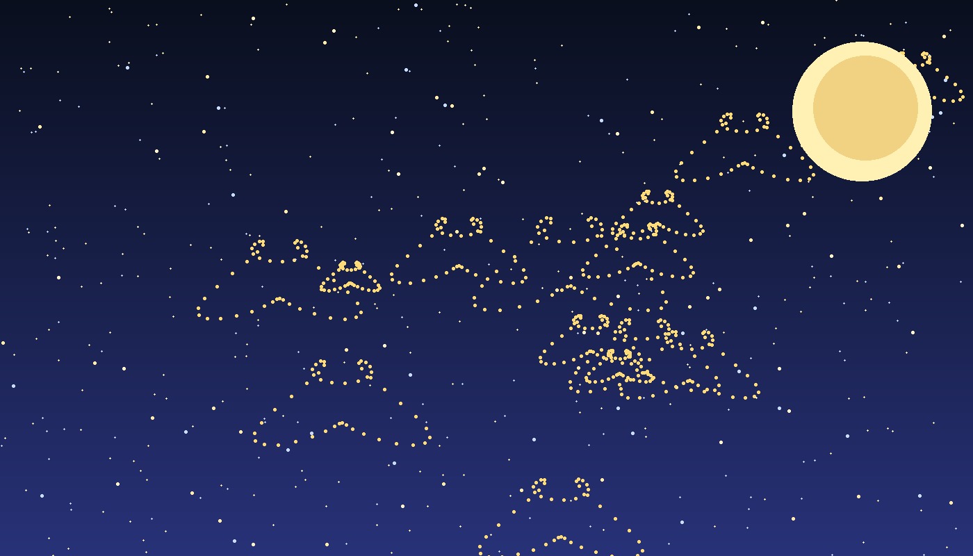 Illustration inspired by Van Gogh night sky